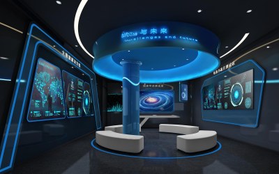 现代科技展馆3D模型下载